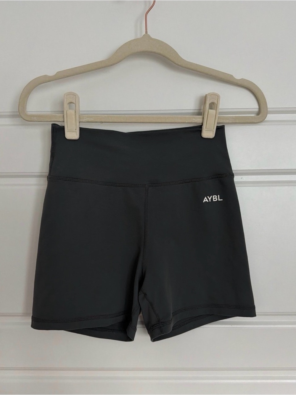 AYBL Black High-Waist Bike Shorts Size Small